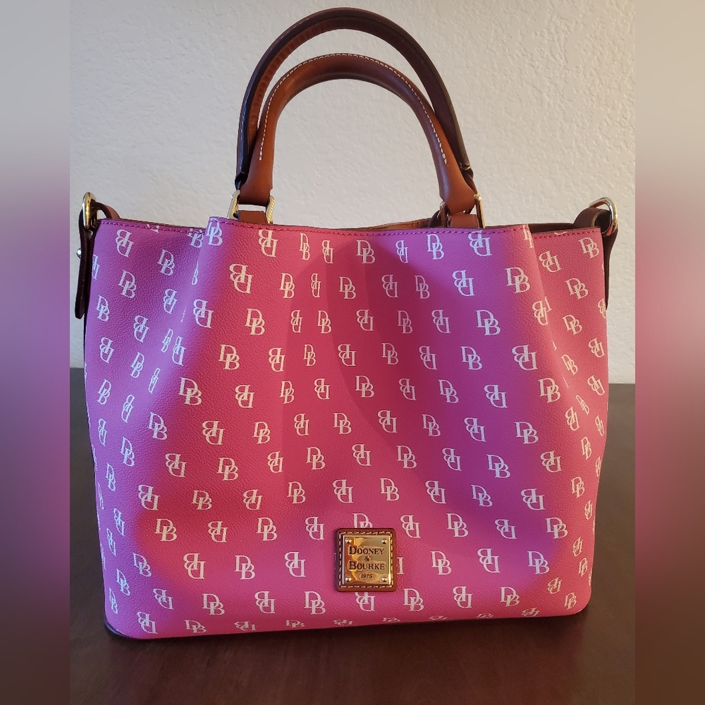 Dooney & Bourke Hot Pink Logo Gretta Breanna